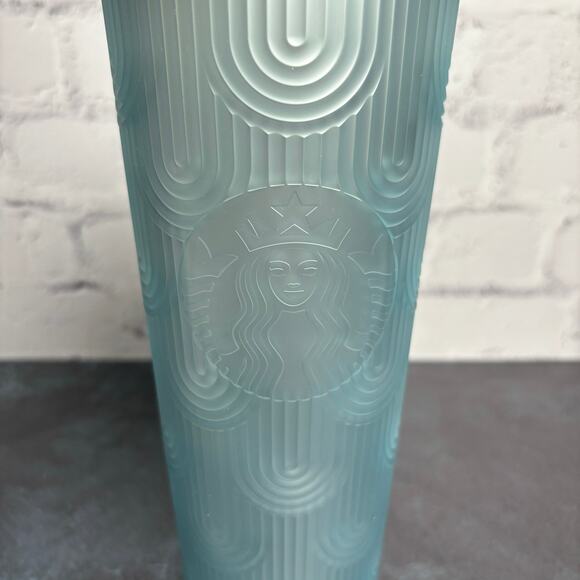 Starbucks 2024 Anniversary Shell Soft Touch Mint Green Venti Tumbler - Picture 3 of 5